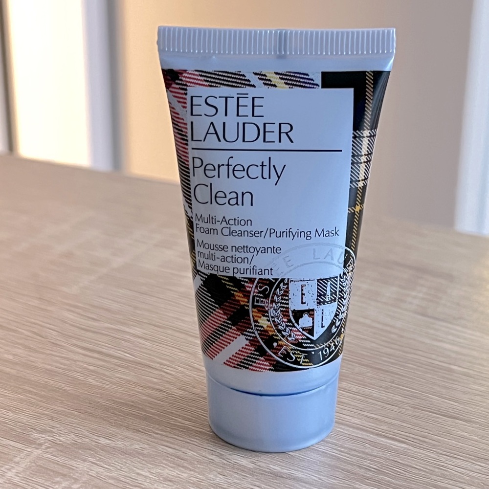NEW Estée Lauder Perfectly Clean Multi-Action Foam Cleanser/Purifying Mask 1 oz